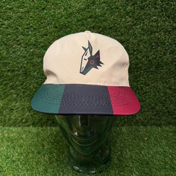 Arizona Coyotes NHL Gila River Tan Baseball Cap Adjustable OSFM - Picture 1 of 8